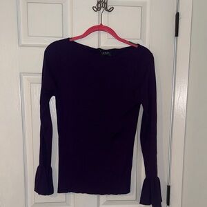 Ralph Lauren Deep Purple Knit Top